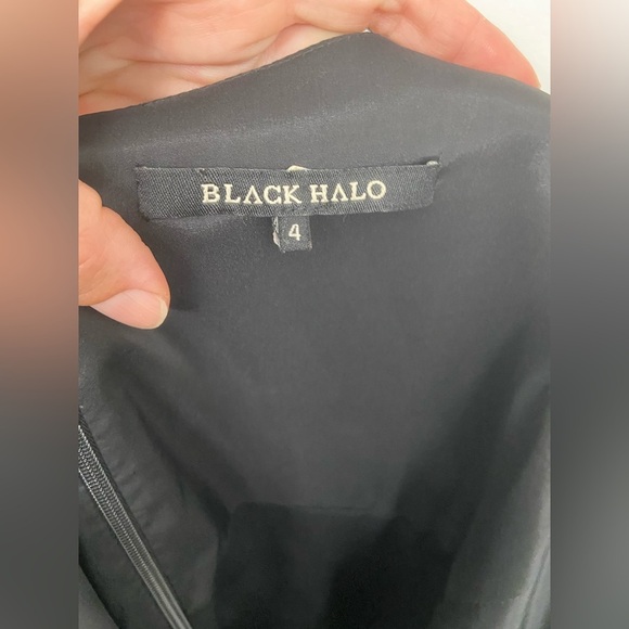 Black Halo Classic Jackie O Sheath Dress Black Size 4 - Picture 7 of 13